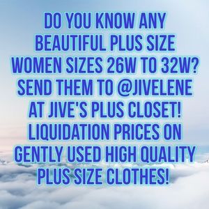 High Quality Plus Size Clothing Sizes 26W-32W
